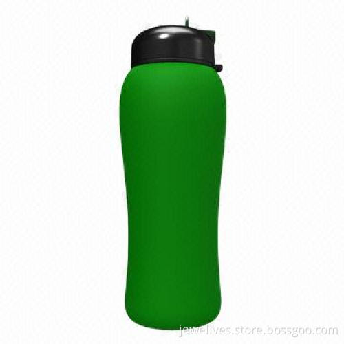 Heat-resistant silicone water bottles